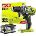 Produktbild: Ryobi Akku-Bohrschrauber R18DD3-0 Schrauberbit Drehmoment 50Nm+ Akku 5Ah RB18L50