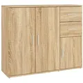 Produktbild: vidaXL Sideboard NA Sideboard Sonoma Eiche 91x29,5x75 cm Spanplatte Kommode bunt