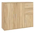 Produktbild: vidaXL Sideboard, Kommode Sonoma-Eiche 91x29,5x75 cm Holzwerkstoff