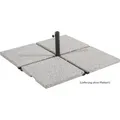 Produktbild: Schneider Platten-Ständer, für 50 mm Rohr (ohne Wegeplatten) 837-15 - Grau
