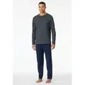 Produktbild: Schiesser Schlafanzug Casual Essentials (2 tlg) mit Streifen grau S (48)