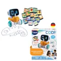 Produktbild: VTech Codi, der clevere Mal-Roboter – Deutscher Lernroboter für Kinder 4-8 Jahre zum Zeichnen & Codieren, inkl. 15 Chipkarten, Stift & 40 Codierbeispielen
