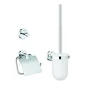 Produktbild: Grohe Essentials Bad WC Set 3in1 WC-Papierhalter Bürstengarnitur Haken 40407001