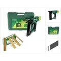 Produktbild: 2XR-J50 Druckluftnagler im Transportkoffer + Stauchkopfnägel Brads 25 mm 5000 Stück - aus verzinktem Stahl, geharzt - Prebena
