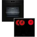 Produktbild: NEFF Backofen-Set BTX46PB0, mit Teleskopauszug nachrüstbar, Pyrolyse-Selbstreinigung, Knuspriges Air Fry & mühelose Pyrolyse-Selbstreinigung schwarz