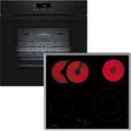 Produktbild: Neff BTX46PB0 - Backofen & Elektrokochfeld mit 5 Jahre Garantie, B2CCJ7AK3 & T16SBN1L0, Mit Rahmen aufliegend, 60 cm