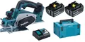 Produktbild: Makita DKP180Z Akku-Hobel 18V DKP180 Set mit 2x Akku 5Ah + Ladegerät + Makpac 3