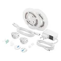 Produktbild: LongLife LED Bettlicht Set mit 2 Bewegungssensoren Ein/Aus dimmbar warmweiss Schlafzimmerbeleuchtung Bettbeleuchtung LED-Streifen für das Bettgestell Nachtlicht rückseitiger Klebestreifen…
