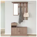 Produktbild: HTI living Garderobenpaneel mit Schuhschrank Thekla Sonoma mit Spiegel Hutablage und 5 Kleiderhaken