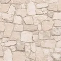 Produktbild: Bricoflor Bruchsteintapete in Creme Beige Mediterrane Stein Tapete in Maueroptik Naturstein Wandtapete aus Papier für Wohnzimmer und Schlafzimmer