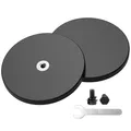 Produktbild: Magnetpro 2 Stück Gummimagnete Ø88mm 55kg Montagesockel Lichtleisten Spiegel