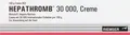 Produktbild: Esteve Pharmaceuticals GmbH HEPATHROMB Creme 30.000 100 g 04090218