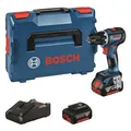 Produktbild: Bosch Akku-Bohrschrauber GSR 18V-90 C inkl. 2x4,0Ah, Ladegerät, GCY 4, in L-BOXX