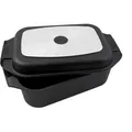 Produktbild: Karcher Bräter 2in1 (Aluguss, 8,7 Liter, inkl. Deckel und Topfhandschuhen) schwarz - Schwarz