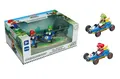 Produktbild: Pull & SPEED - 15813018 - Carrera Pull & Speed I Mario Kart - Mach8 Twinpack I Aufziehauto Rennauto I Pull and Speed Auto mit Rückziehmotor I Für Jungs und Mädchen ab 6 Jahren & Erwachsene I Rennbahn