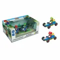 Produktbild: Carrera Rückziehfahrzeug Pull & Speed Mario Kart Mach8 Twinpack Mario Luigi 1:43