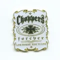 Produktbild: hegibaer Choppers Forever Biker Motorrad Fan Metall Button Badge Pin Pins Anstecker 0035