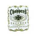 Produktbild: Choppers Forever Biker Motorrad USA Fan Metall Button Badge Pin Anstecker 0035