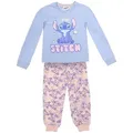 Produktbild: Lilo & Stitch Schlafanzug Disney Lilo und Stitch Mädchen Schlafanzug Pyjama blau 164