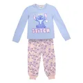 Produktbild: Disney Lilo und Stitch Mädchen-Schlafanzug, Stitch Pyjama, 100% Baumwolle, Gr. 128-176 (DE/NL/SE/PL, Numerisch, 164, Regular, Hellblau-Rosa)