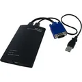 Produktbild: StarTech.com Tragbarer KVM Konsolen auf USB 2.0 Laptop Adapter - 1 x Typ A Buchse USB - 1 x Typ A Stecker USB, 1 x HD-15 Stecker VGA, 1 x Mini-DIN ... - Schwarz
