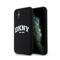 Produktbild: DKNY Liquid Silicone White Printed Logo MagSafe - iPhone 11 Hülle (Schwarz)