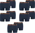 Produktbild: Head Herren Boxershorts Unterhosen Unterwäsche 10P (Blue/Orange, L)