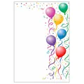 Produktbild: LUMA Motivpapier bunte Luftballon Motiv DIN A4 100 g/qm 50 Blatt