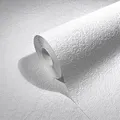 Produktbild: Tapete Weiß Strukturtapete Putzoptik für Wohnzimmer Schlafzimmer Made in Germany