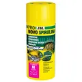 Produktbild: JBL PRONOVO SPIRULINA FLAKES, Grünfutter für alle Aquarienfische von 8-20 cm, Fischfutter-Flocken, Größe M, 250 ml