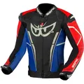 Produktbild: Berik Street Pro Evo Motorrad Lederjacke, schwarz-rot-blau, Größe 54 für Männer