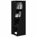 Produktbild: vidaXL Eckschrank Schwarz 32x32x102cm Holzwerkstoff, Moderner Wohnraum, rechteckiger Eckschrank, platzsparender Stauraum, langlebige Möbel, minimalistische Lösungen
