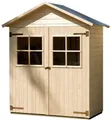 Produktbild: weka Gerätehaus Garten-/Terrassenschrank 357 Gr.2, BxT: 185x105 cm, natur, Satteldach, 14 mm