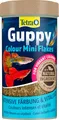 Produktbild: Tetra Guppy Colour Mini Flakes - Fischfutter für alle Guppys, feines Flockenfutter für kräftige Farben, 250 ml Dose