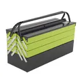 Produktbild: Werkzeugkasten Werkzeugkiste Toolbox 53x20x27,5cm 27L Stahl klappbar Griff leer