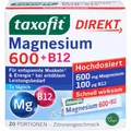 Produktbild: TAXOFIT Magnesium 600+B12 Direkt Granulat 20 St.