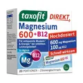 Produktbild: taxofit Magnesium 600+B12 Direkt Granulat 20 Stück