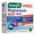Produktbild: 🔥 Taxofit Magnesium 600 + B12 Direkt Granulat, 20 St PZN 18263065