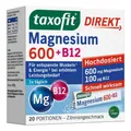 Produktbild: Taxofit Magnesium 600 + B12 Direkt Granulat, 20 St PZN 18263065