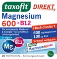 Produktbild: Magnesium 600 mg + B12 Direkt-Granulat - 20 Stück - 40 g
