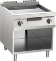 Produktbild: KBS Gas Grillplatte Glatt Verchromt 21Kw Mit 3 Heizzonen Offener Unterbau