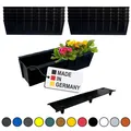 Produktbild: Blumenkasten Pflanzkasten 10er-Set Schwarz Einsatz für Europaletten Balkonkasten