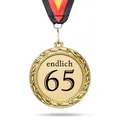 Produktbild: Orden / Medaille endlich 65 Geburtstagsgeschenk Geschenkidee