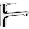 Produktbild: Zesis M33 - Spültischarmatur 150, Mit Ausziehbarer Brause, Ecosmart, Chrom 74810000 - Hansgrohe