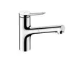 Produktbild: hansgrohe Spültisch-Einhebelmischer 150 Zesis M33 EcoSmart m Ausziehbrause, 2jet, 4,6 l/min, chrom (74810000)