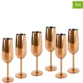 Produktbild: Echtwerk 6er-Set: Sektgläser in Kupfer - 250 ml