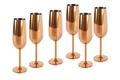 Produktbild: Sektglas, Champagnerglas, Sektkelche aus Edelstahl, Unzerbrechliche Gläser, P...