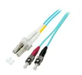 Produktbild: Duplex Jumper LC-ST 50/125µ, OM3, LSZH, aqua, 2.0mm, 2m EFB Elektronik