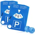 Produktbild: 2x Parkscheibe mit Parkscheinhalter, Gurtschneider und Einkaufswagenchips
