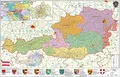 Produktbild: Österreich politisch PLZ und Organisationskarte Wandkarte Poster NEUE AUFLAGE
